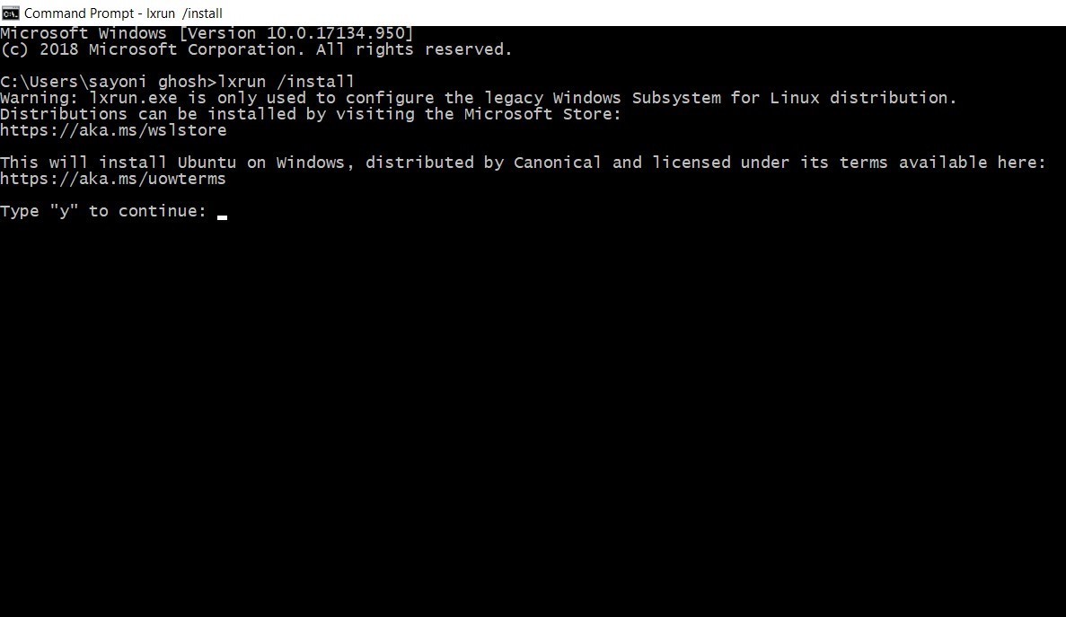 Error unrecognized command line option