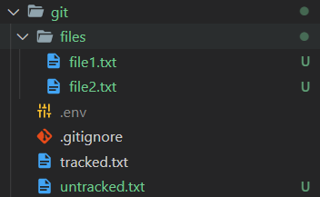 Неотслеживаемые файлы используйте git add файл чтобы добавить в то что будет включено в коммит