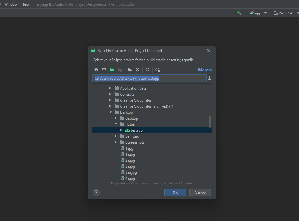 Импорт проекта в android studio