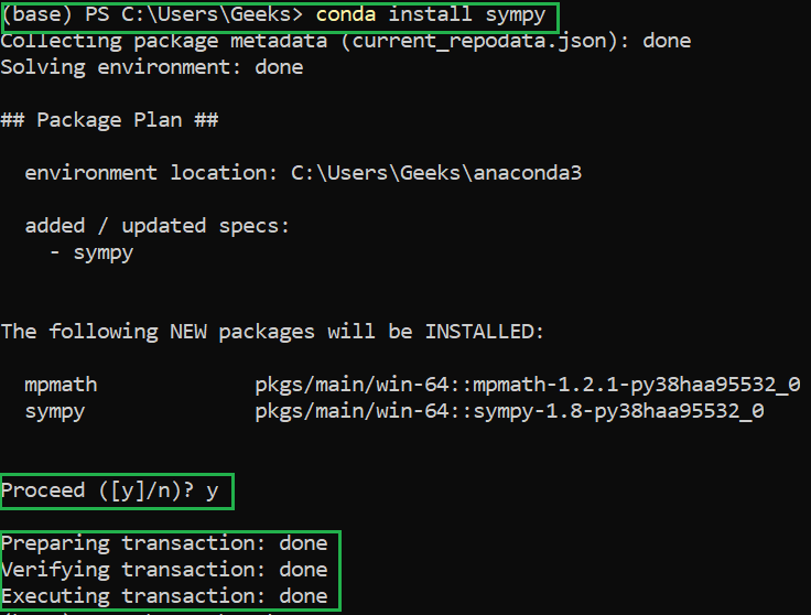 Import sympy. Conda Python. Sympy Python. How to install Conda. Как установить sympy через cmd.
