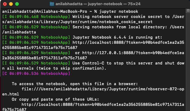 Не запускается jupiter notebook. Не запускается jupiter notebook