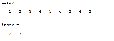 Array length 2 0. Matlab array. Length and Index in js.