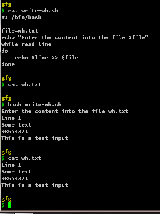 Bash for file. Bin bash. bash while loop with counter.