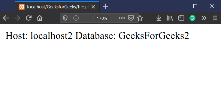 Host localhost