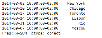 Series sort