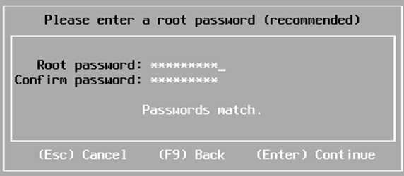 Root enter. Password Match. Ese Pass.